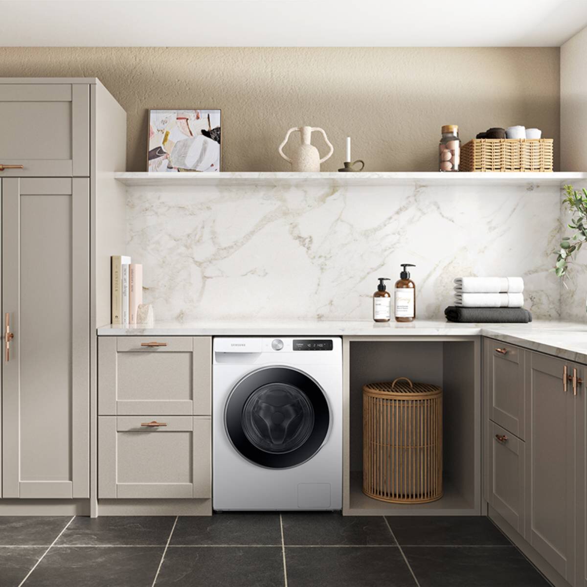 Samsung 11kg Smart Front Load Washing Machine White WW11CG604DLE hero image