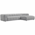 Kalona Ribe Charcoal Three Seater Modular Sofa - 32826-3PL-TX2520 image NaN