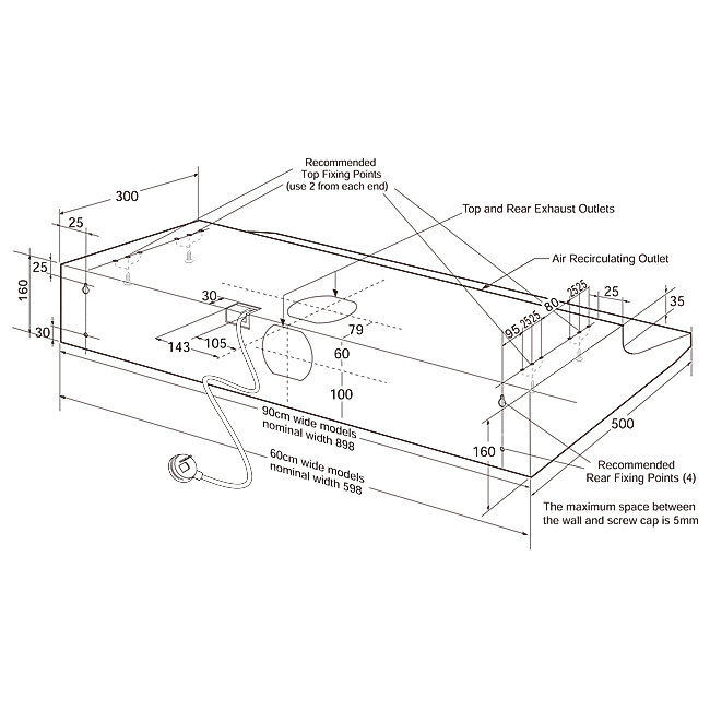 Chef CRF610SA 60cm Fixed Rangehood hero image