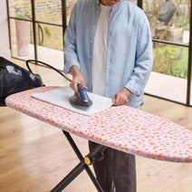 Joseph Joseph Glide Max Large easy-store Ironing Board with Extra-large Retractable Steam Iron Rest - Peach Blossom 50029 hero image