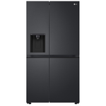 LG 635L Side by Side Fridge with Ice & Water Matte Black GS-L600MBL hero image