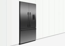 Fisher & Paykel Series 7 569L French Door Refrigerator with Ice and Water Black Stainless Steel RF610ADUB5 hero image