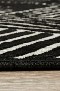 Rug Culture York Oversize Black & Natural Rug 400X300CM - YRK-CIND-GLD-400X300 hero image