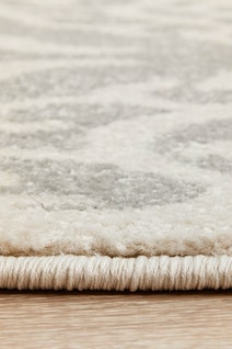 Rug Culture Chrome Large Silver & Off White Rug 290X200CM - CRO-LYD-SIL-290X200 hero image