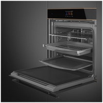 Smeg Dolce Stil Novo 60cm Pyrolytic Oven Black and Copper Trim SOP6604TPNR hero image