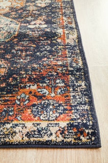 Rug Culture Legacy Extra Large Multi-coloured Rug 500X80CM - LEG-854-NAVY-500X80 hero image