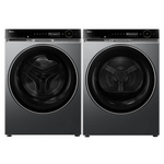 Haier 600 Series 12kg Front Load Washer and 10kg Heat Pump Dryer Laundry Package Black HWF12PXB1HDHP10PXB1 hero image