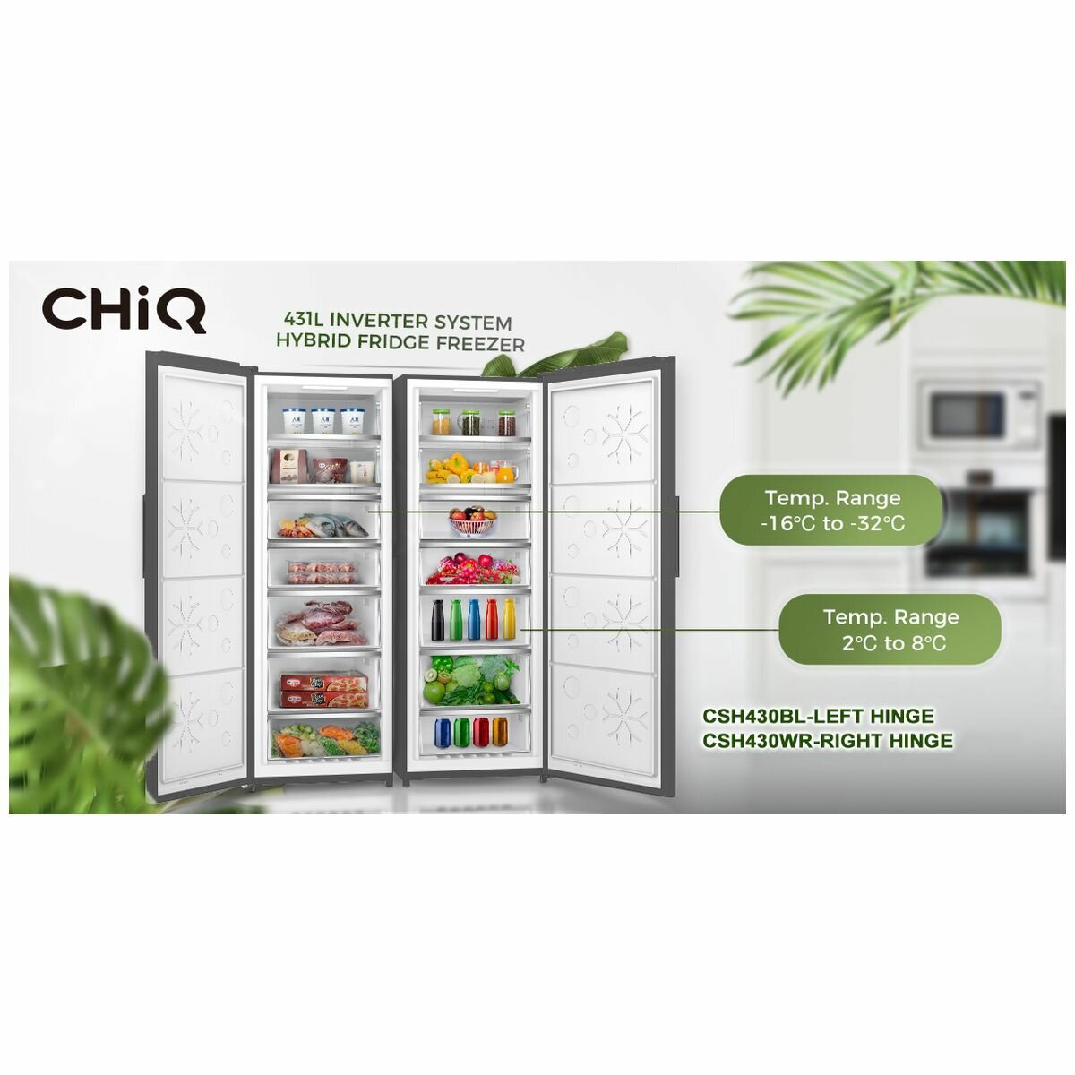 Chiq freezer 431 top