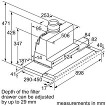 Bosch DFS097E50A 90cm Serie 6 Slideout Rangehood hero image