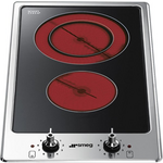 Smeg 30cm Classic Aesthetic Ceramic Cooktop PGA32C hero image