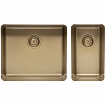 Titan Large and Small Bowl Sink Pearl Gold TSPG5228 hero image