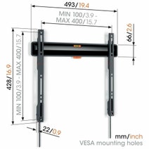 Vogel's Medium Fixed TV Mount - Black TVM3405B hero image