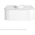 Turner Hastings Evara 120x53 Wall Hung Vanity with Real Marble Top To Suit Above Counter Basin White 1TH EV123-WH-1TH image NaN