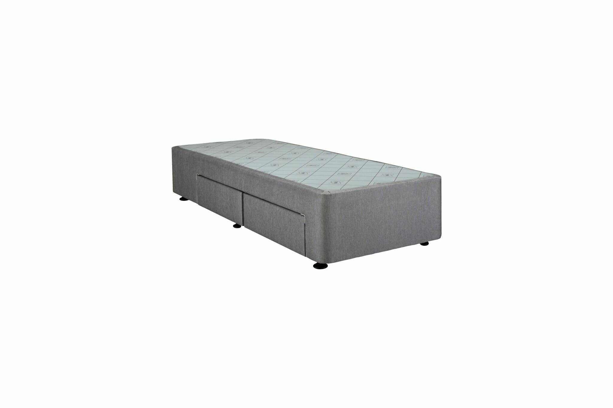 Sealy Long Single Spacesaver Base -  Left Drawers In Charcoal - 728146 hero image
