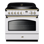 Falcon 90cm Classic FX Induction Oven/Stove White and Brass CLA90FXEIWHBR hero image