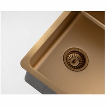 Titan Essentials 250mm Single Bowl Sink & Pull Out Gooseneck Kitchen Mixer Tap Package - Brass TSBRPK282 hero image