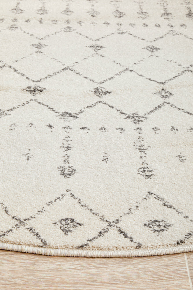 Rug Culture Chrome Medium Silver & Off White Rug 200X200CM - CRO-ELS-SIL-200X200 hero image