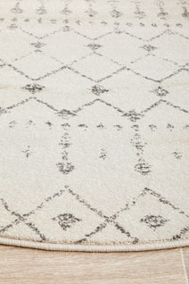 Rug Culture Chrome Medium Silver & Off White Rug 200X200CM - CRO-ELS-SIL-200X200 hero image