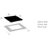 Artusi 60cm Induction Cooktop 3 Zone with Boost function Black CAID636B image NaN