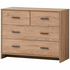 Ostro Cody Four Drawer Lowboy Mid Tone Oak AOF-C4D04 image NaN