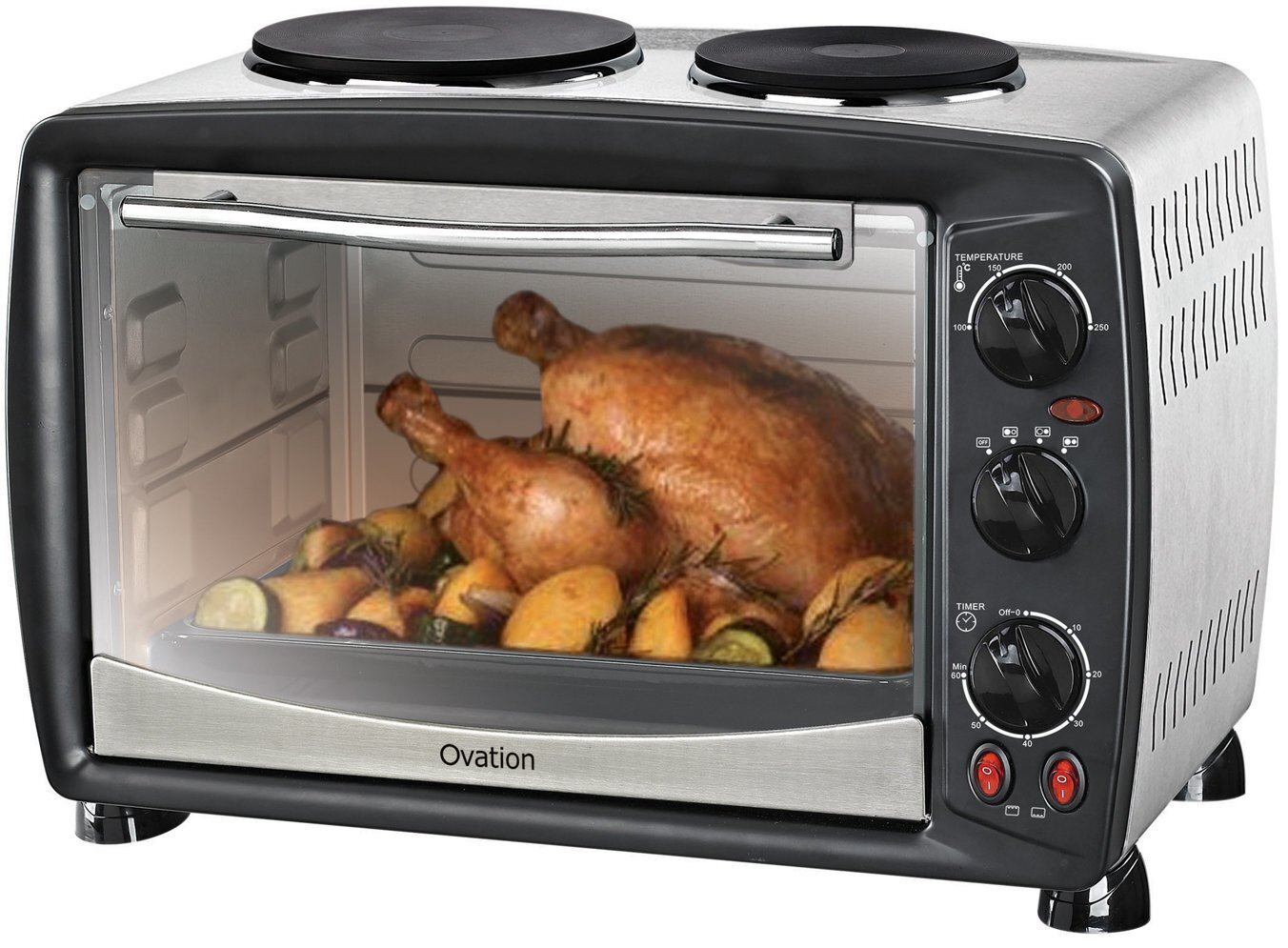Ovation OV26 26L Benchtop Oven with Double Hot Plates hero image