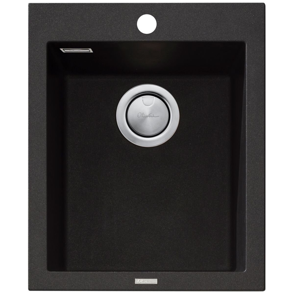 Oliveri Santorini Standard Bowl Topmount Sink Black ST-BL1531OF hero image