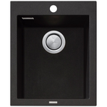 Oliveri Santorini Standard Bowl Topmount Sink Black ST-BL1531OF hero image