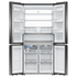 Fisher & Paykel Series 7 690L Quad Door Refrigerator with Ice and Water Black Stainless Steel RF730QNUVB1 image NaN