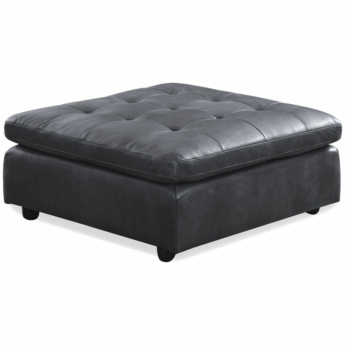 Kalona Milan Three Seater Charcoal Leather Lounge 19073-C hero image