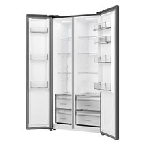 Hisense 541L PureFlat Side by Side Fridge with Non-Plumbed Water Dispenser Black HRSBS540BW hero image