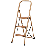 L.T. Williams 3 Step Ladder Wood Grain With Bar 9758 hero image