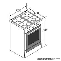 Bosch HGD74W455A 60cm Serie 4 Freestanding Dual Fuel Oven/Stove hero image