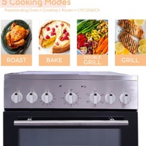 Linarie 50cm Freestanding Electric Oven with Ceramic Cooktop LFYC5060CX hero image