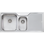 Oliveri NP601 Nu-Petite 1 and 1/2 Bowl Right Hand Drainer Topmount Sink hero image