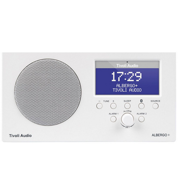 Tivoli ALBERGO+ FM/DAB+ Clock Radio with Bluetooth TIV-ALBERG-PLS-WHT