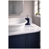 Turner Hastings Evara 90x53 Wall Hung Vanity with Real Marble Top To Suit Above Counter Basin Aegean Blue 1TH EV955-AB-1TH image NaN