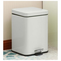 SOGA 6L Trash Bin White RUBBISHBINSQUARE6LW hero image