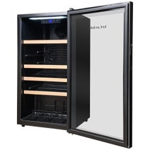 LeCavist 33 Bottle Wine Cabinet Single Zone Black LEK33PV hero image