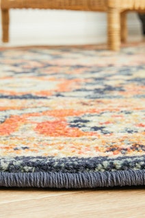 Rug Culture Legacy Small Multi-coloured Rug 150X150CM - LEG-860-NAVY-150X150 hero image
