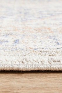 Rug Culture Mayfair Large Blue & Peach Rug 400X80CM - MAY-LOR-BLU-400X80 hero image