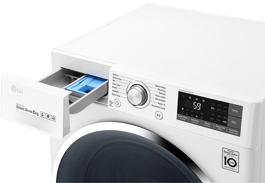 LG 8kg Front Load Washing Machine WD1408NCW Appliances Online