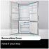 Hisense 417L PureFlat Bottom Mount Refrigerator Silver HRBM418S image NaN