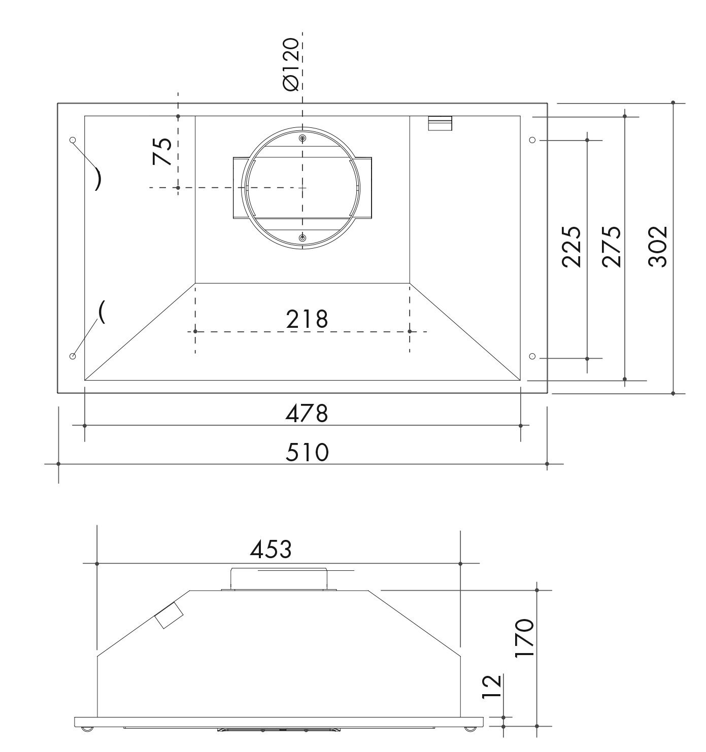 Artusi 51cm Under Cupboard Rangehood AUM51X image 2