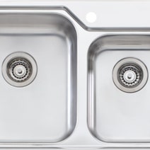 Oliveri NP611 Nu-Petite 1 and 3/4 Bowl Right Hand Drainer Topmount Sink hero image
