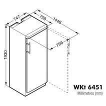 Liebherr GrandCru 312 Bottle Single Zone Wine Storage Cabinet WKT6451 hero image