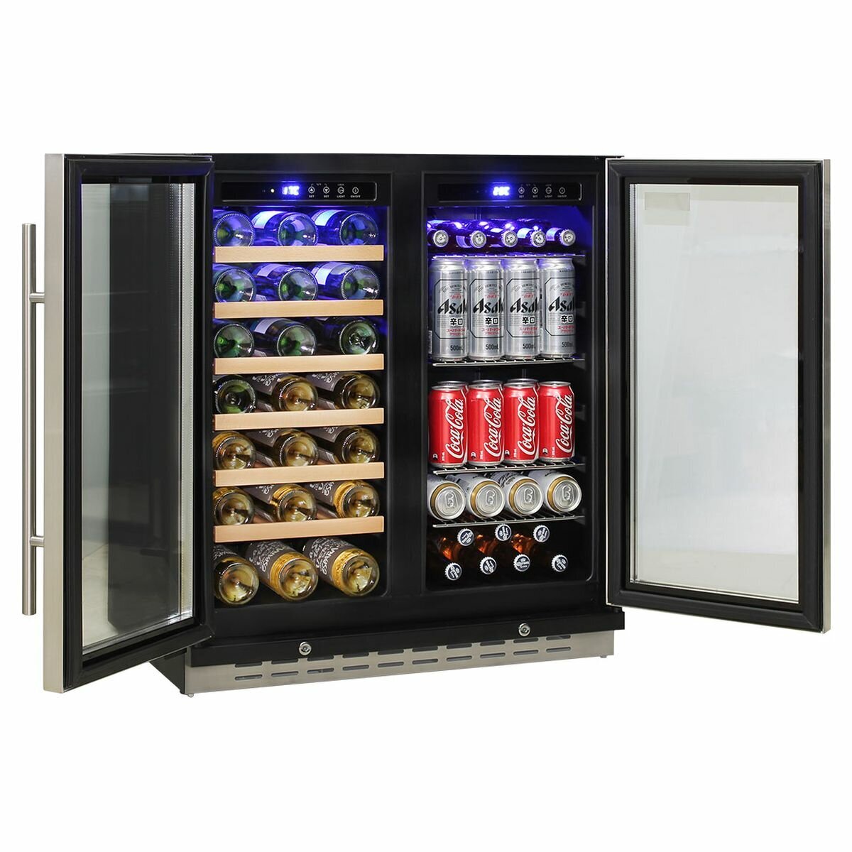 Schmick 165L Under Bench Dual Zone Bar Fridge JC165 Appliances