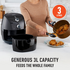Sunbeam Copper Infused Duraceramic Air Fryer Black AFP4000BK image NaN