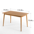 Zinus Jen Mid Century Modern Wood Dining Table AU-DT-MC47 image NaN
