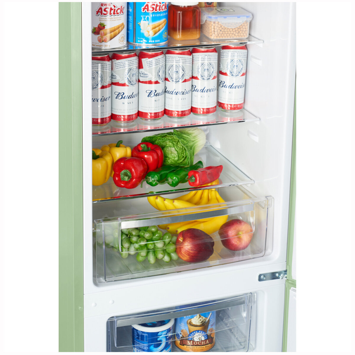 Linarie Annecy 242L Retro Bottom Mount Fridge Green LKCO250GREEN hero image