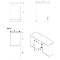 Haier 45cm Compact Freestanding Dishwasher Silver HDW10F1S1 hero image